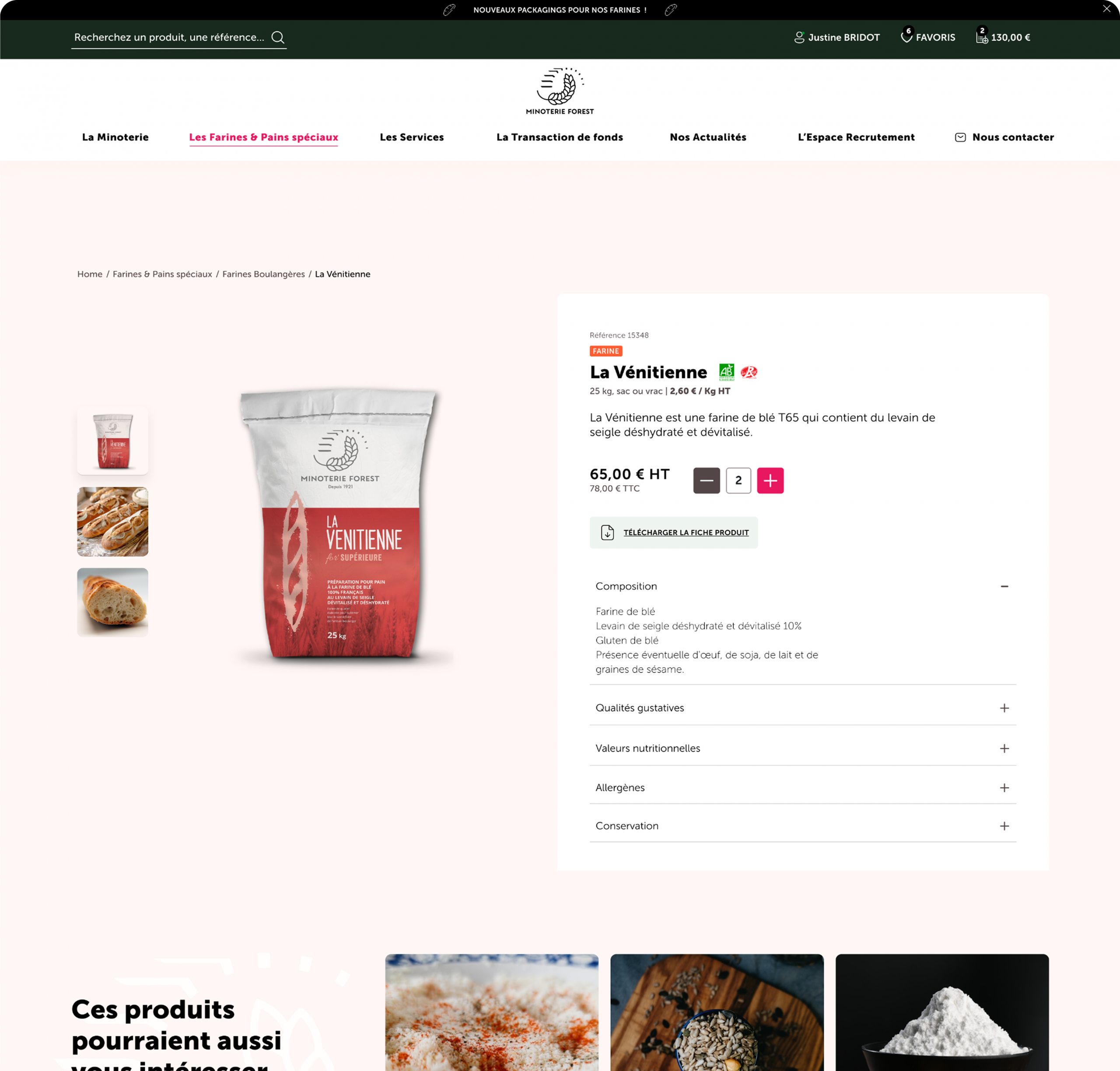 Visuel Proposition Page Produit Minoterie Forest Desktop