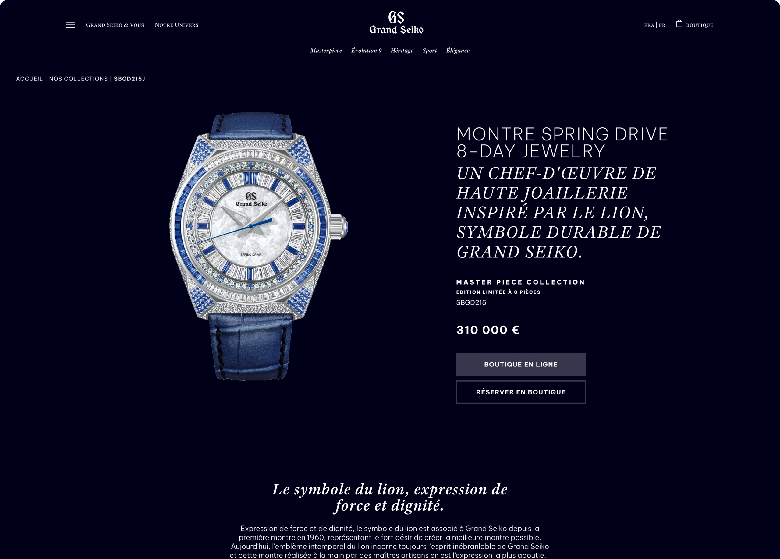 Grand Seiko - Visuel Card